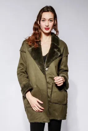 Faux shearling jacket